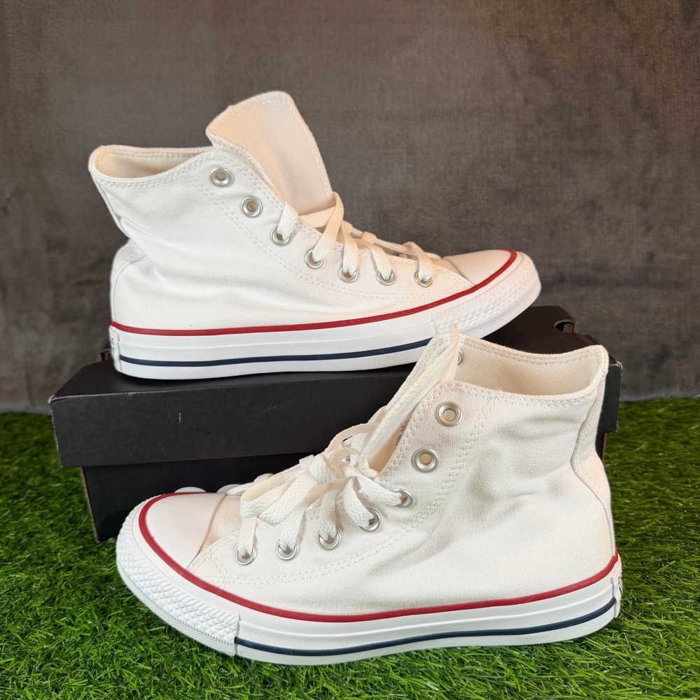 Converse Chuck Taylor‎ All Star Hi Optical White Canvas Sneakers M7650 Womens 7
